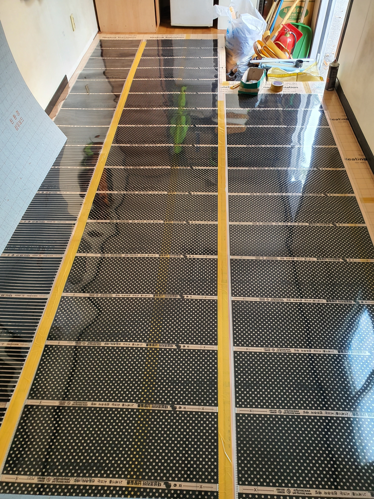 컨테이너 필름난방 시공